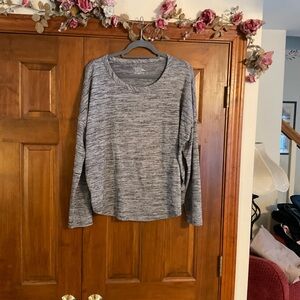 Women's Gray Long Sleeve Top, size XL, Time & True, great condition.